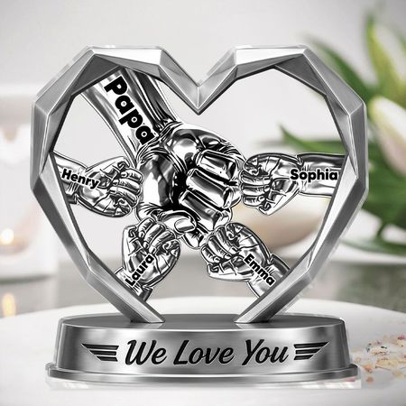 Wir lieben Sie-personal isierte individuell geformte Acryl-Plakette