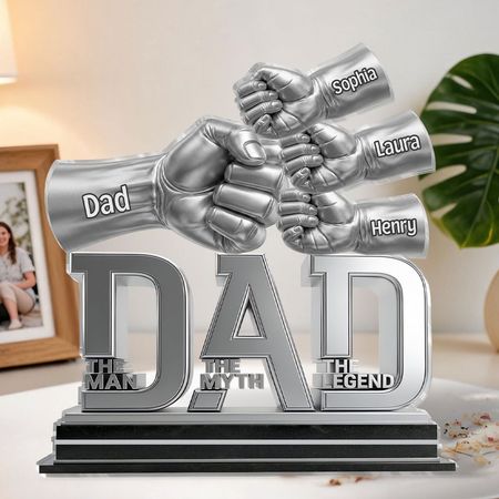 Papa Der Mann Der Mythos Die Legende-Personal isierte individuell geformte Acryl-Plakette