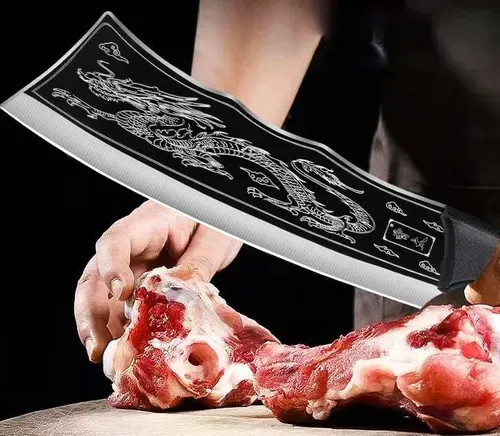 Dragon Butcher Knife Ultra Sharp Chef Knife Hand Forged Meat Cleaver