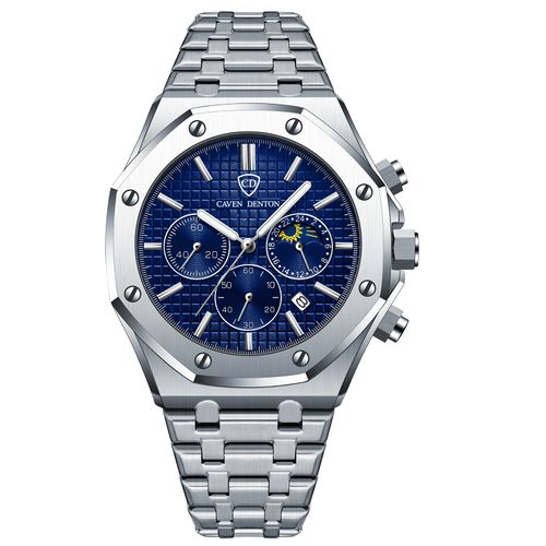 Three-eye six-finger men's waterproof luminous business watch