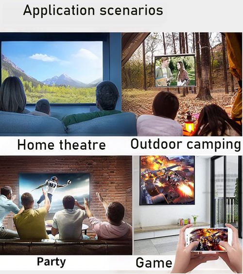 True 1080P high - definition projection. 360° stereo surround sound. A projector with diffuse projection eye protection! ✨ Supports projection on a huge 150 - inch screen. Instantly connects to all devices: mobile phone, computer, tablet, USB flash drive, and hard disk. Built - in Bluetooth speakers and an integrated headphone mode. A truly multifunctional audio - video device for home work, camping, and more! 💡