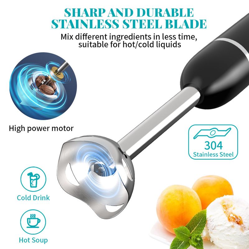 300W Hand Blender — Fufu · Baby Food · Pepper · Soup · Smoothies