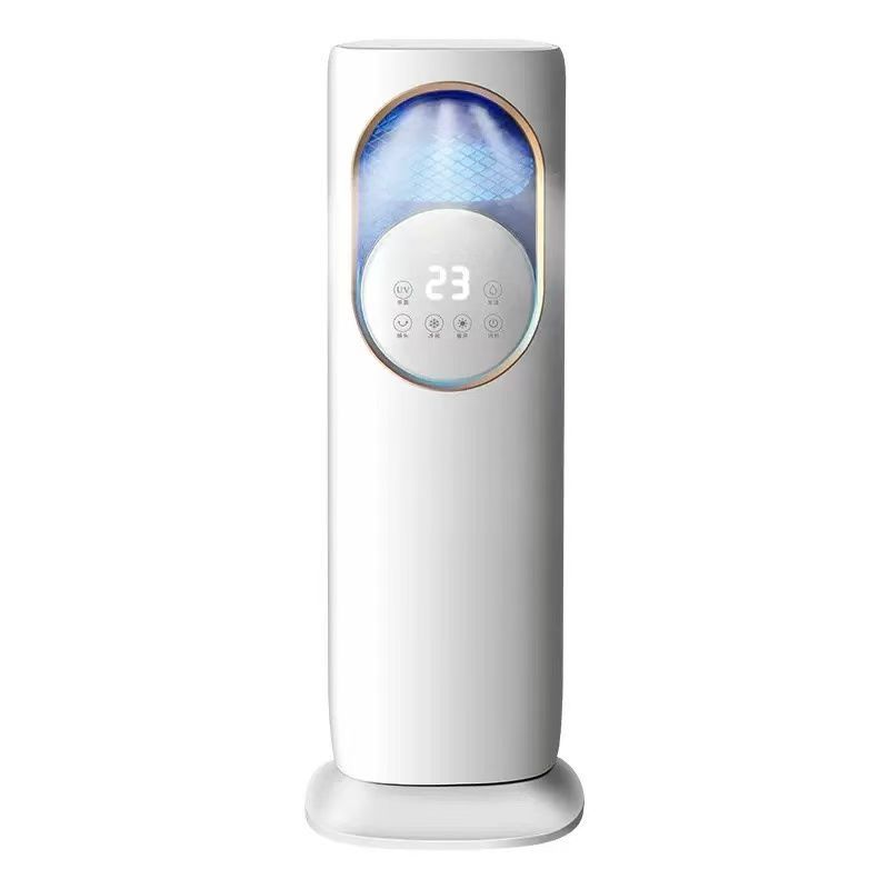 2026 All‑Season Standing Tower Evaporative Cooler Heater Combo, Quiet Water‑Adding Humidification Fan for Household Indoor Living Space