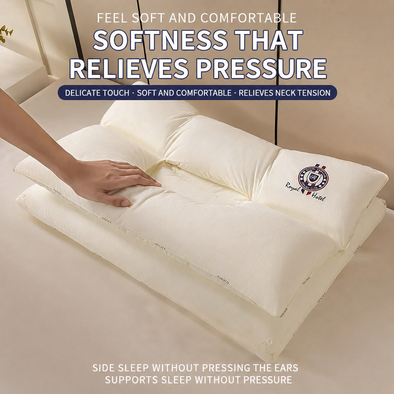 Multifunctional Divided Neck Pillow, Double-Layer Design — Comfortable, Non-Pressing Face Sleep Pillow for Head and Neck Relaxation