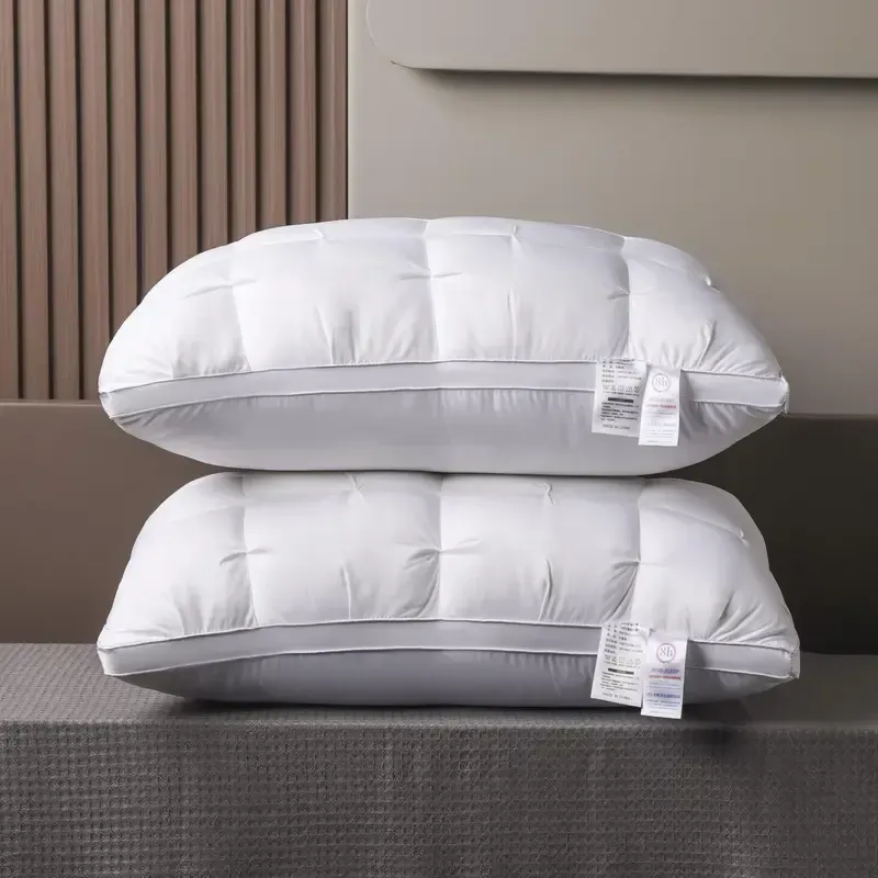 5-star hotel luxury style pillows, 19×29 inch 900g, ultra-soft and fluffy pillow core usable in all seasons, deep sleep neck support, hypoallergenic polyester fiber pillowcase, suitable for side sleeping, supine sleeping, prone sleeping