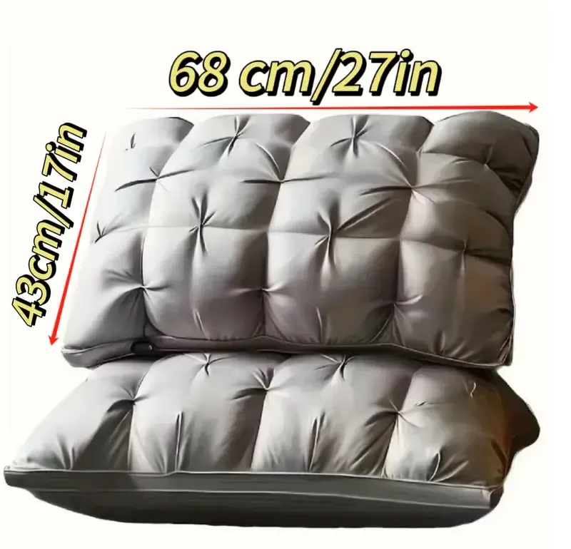 5-star hotel luxury style pillows, 19×29 inch 900g, ultra-soft and fluffy pillow core usable in all seasons, deep sleep neck support, hypoallergenic polyester fiber pillowcase, suitable for side sleeping, supine sleeping, prone sleeping