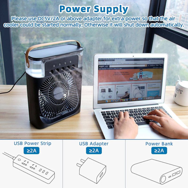 The Walking Air Conditioner — Portable Water Mist Air Cooler for Ghana's Heat