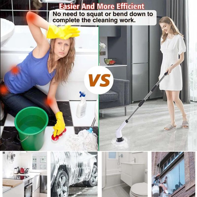 Dumsor-Proof Cleaning — Rechargeable Spin Brush, FREE Delivery