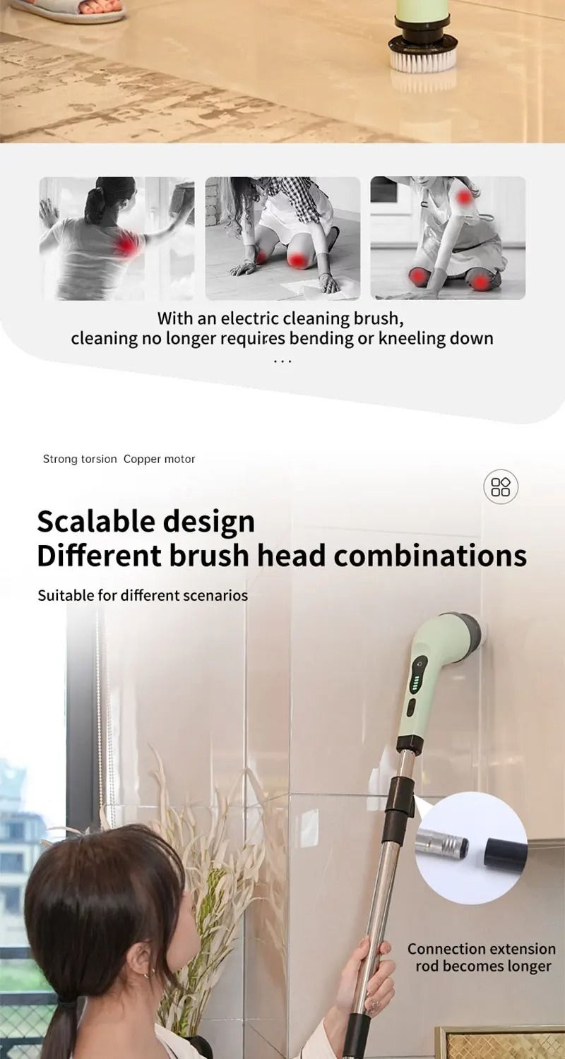 Dumsor-Proof Cleaning — Rechargeable Spin Brush, FREE Delivery