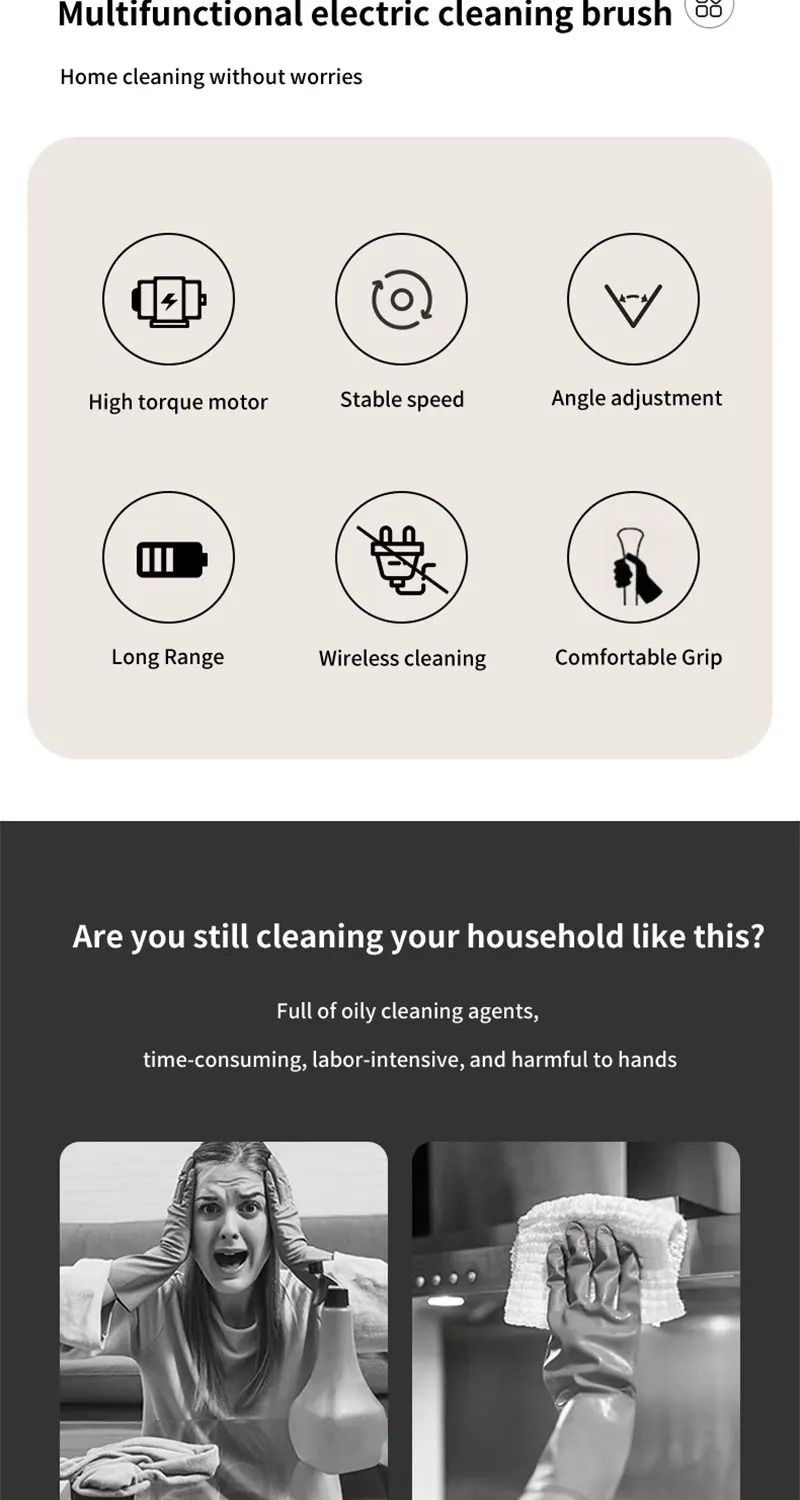 Dumsor-Proof Cleaning — Rechargeable Spin Brush, FREE Delivery