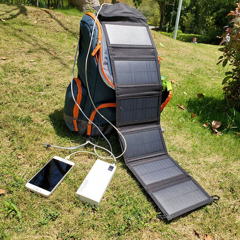 Foldable Solar Charger 30W — IP65 Waterproof USB Solar Panel, 400g