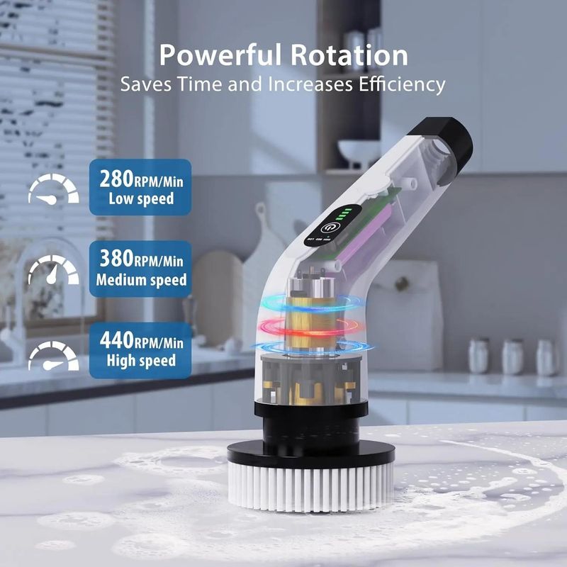 Dumsor-Proof Cleaning — Rechargeable Spin Brush, FREE Delivery