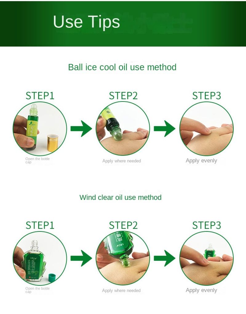 One Roll And Your Eyes Open — Ice Cool Oil, FREE Delivery, COD