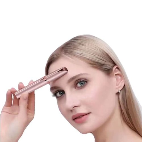 2026 New Women's Waterproof Nose Hair Eyebrow Trimmer Electric with USB Power Source Portable Battery for Home Car Travel Use