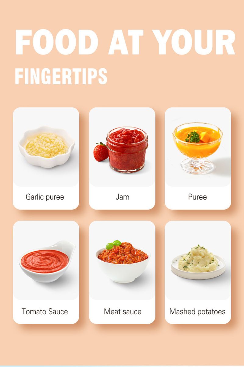 300W Hand Blender — Fufu · Baby Food · Pepper · Soup · Smoothies