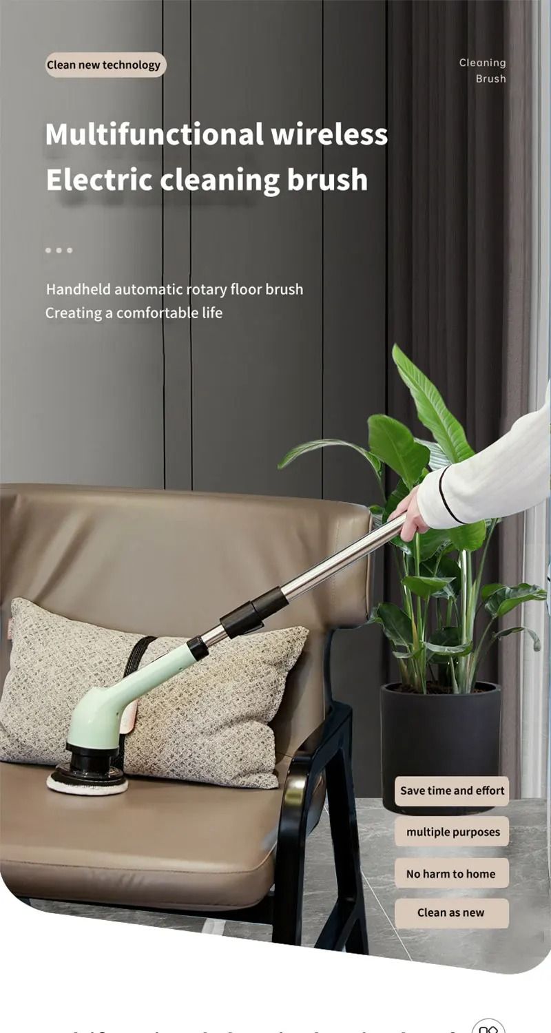 Dumsor-Proof Cleaning — Rechargeable Spin Brush, FREE Delivery