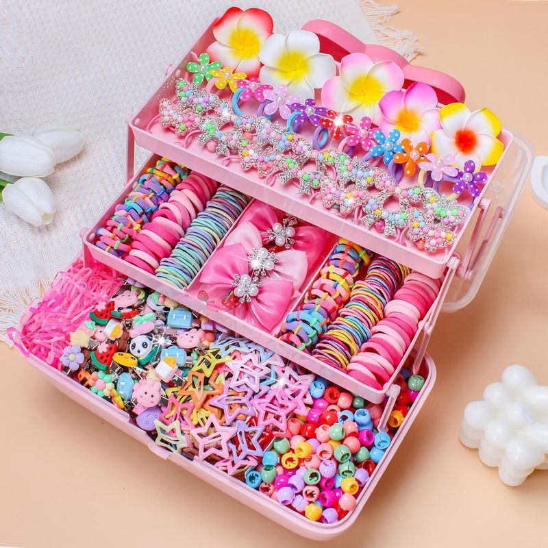 546pcs Hair Accessories Gift Box — 3-Layer Storage Case