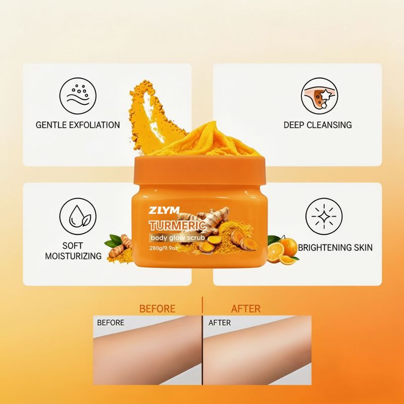 Turmeric Body Glow Scrub — Scrub It Off, Glow Up