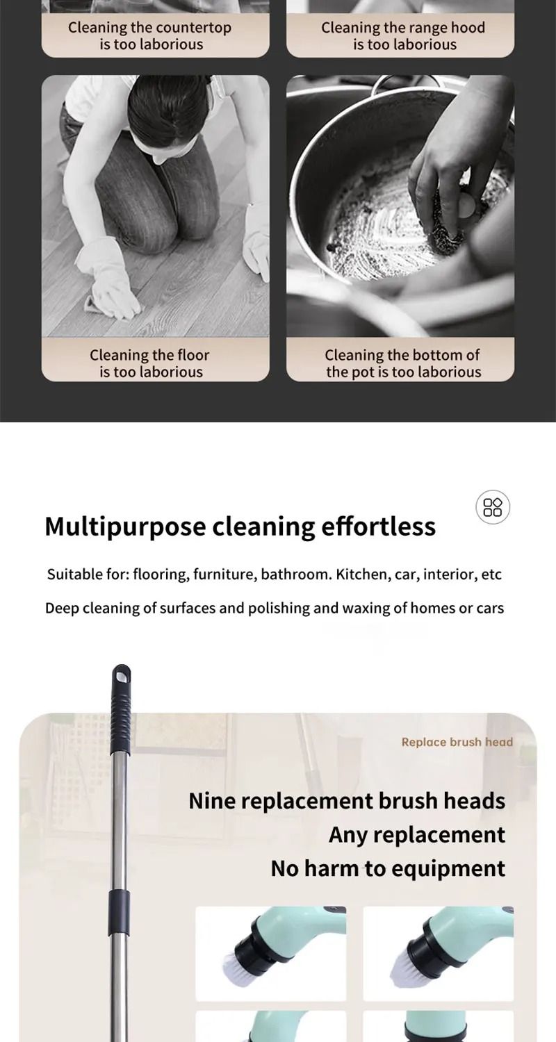 Dumsor-Proof Cleaning — Rechargeable Spin Brush, FREE Delivery