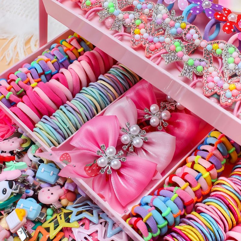 546pcs Hair Accessories Gift Box — 3-Layer Storage Case