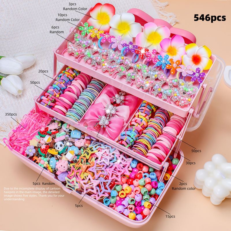 546pcs Hair Accessories Gift Box — 3-Layer Storage Case