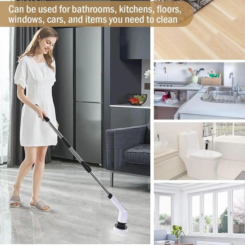 Dumsor-Proof Cleaning — Rechargeable Spin Brush, FREE Delivery