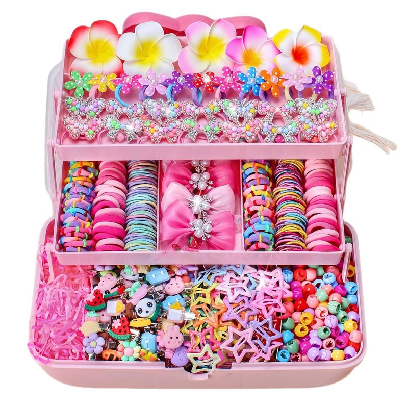 546pcs Hair Accessories Gift Box — 3-Layer Storage Case