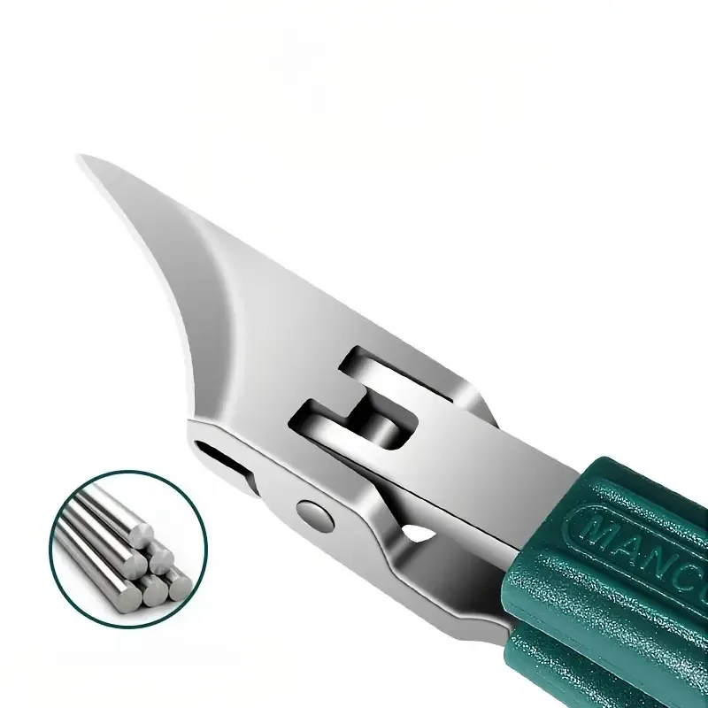 4pcs, Eagle Beak Slanted Nail Clippers, Splash Guard 25° Beveled Edge Nail Clipper Set with Wide Band Design and Curved Blade, Ultra-Sharp Slanted Nail Scissors, Splash-Proof Slanted Mouth Nail Clippers, Suitable for Men and W