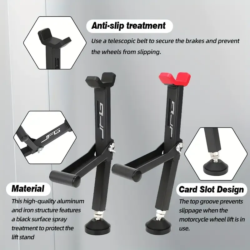 Motorcycle Portable Single Sided Paddock Stand Front And Rear Wheel Stand Support Foldable Universal Tire Repairing Tool