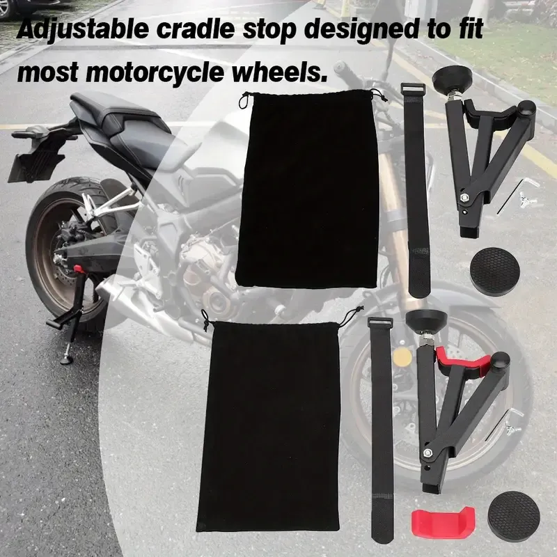 Motorcycle Portable Single Sided Paddock Stand Front And Rear Wheel Stand Support Foldable Universal Tire Repairing Tool