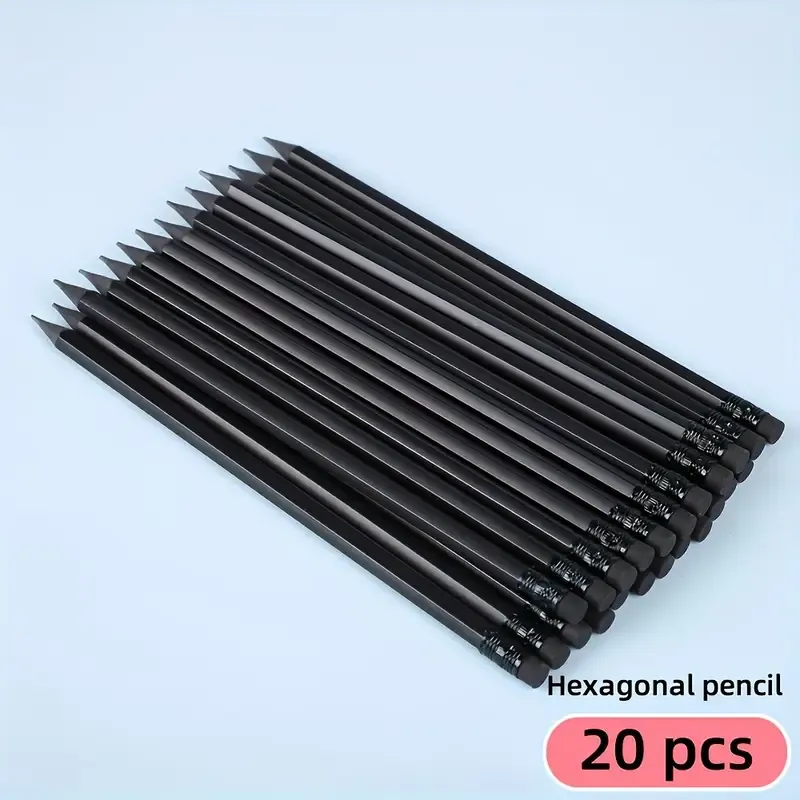 10pcs HB.2B Graphite Pencil - Premium Black Wood, Smooth 2.4mm Lead Core, Suitable for Writing, Drawing and Sketching - Durable and High Quality, Perfect for Sketching and Art Projects, Artist Sketching Pencils | Professional Appearance | Smooth Graphite Core
