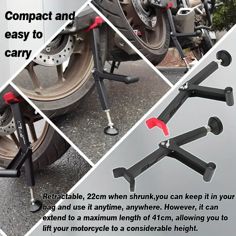 Motorcycle Portable Single Sided Paddock Stand Front And Rear Wheel Stand Support Foldable Universal Tire Repairing Tool