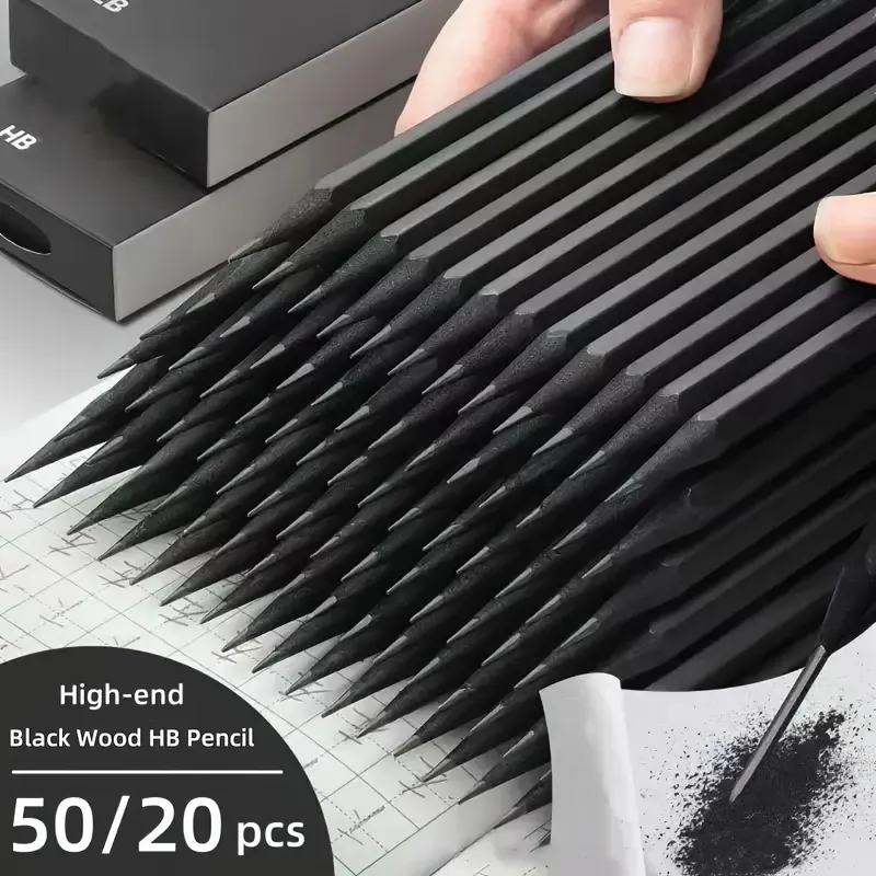 10pcs HB.2B Graphite Pencil - Premium Black Wood, Smooth 2.4mm Lead Core, Suitable for Writing, Drawing and Sketching - Durable and High Quality, Perfect for Sketching and Art Projects, Artist Sketching Pencils | Professional Appearance | Smooth Graphite Core