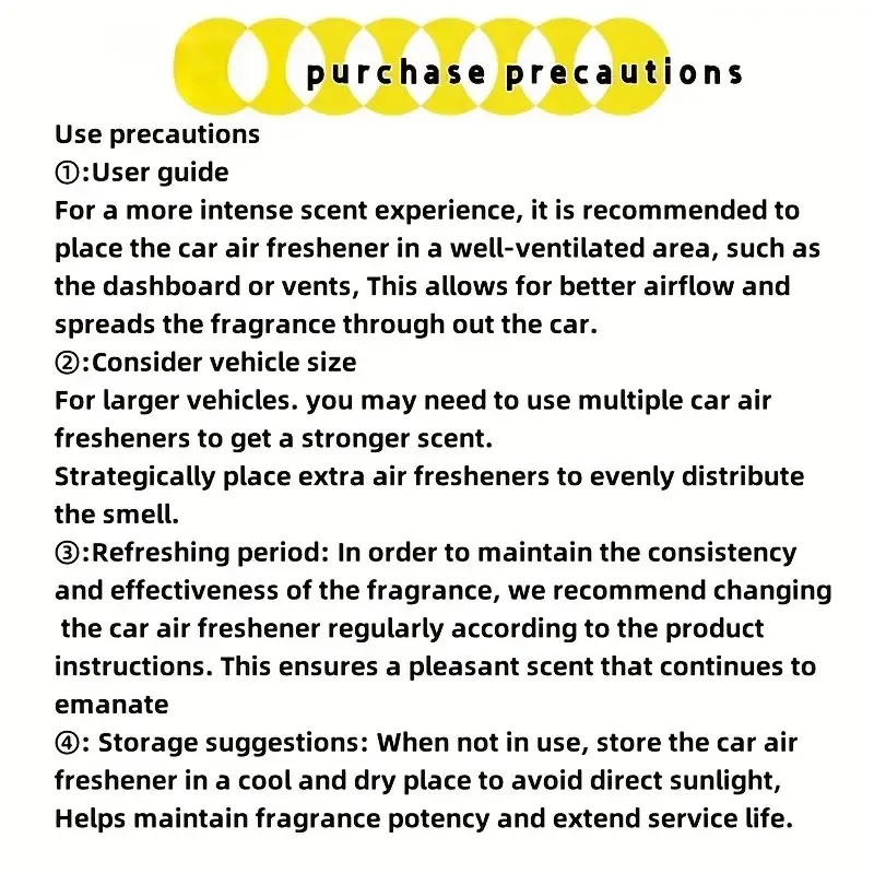4pcs Long-Lasting Car Air Freshener - Odor Eliminator with Essential Oils for Vehicle Interior Accessories