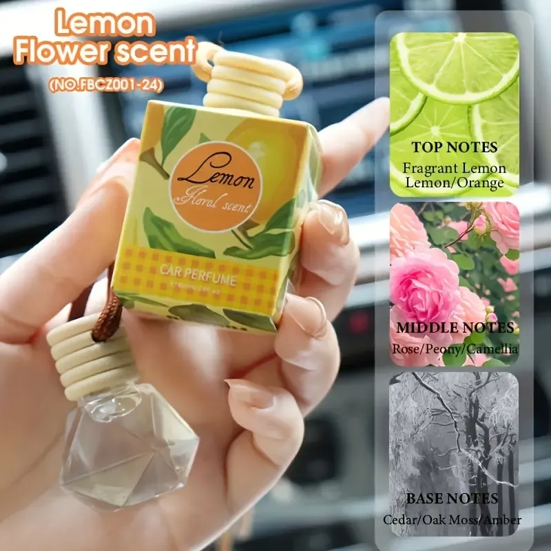 4pcs Long-Lasting Car Air Freshener - Odor Eliminator with Essential Oils for Vehicle Interior Accessories