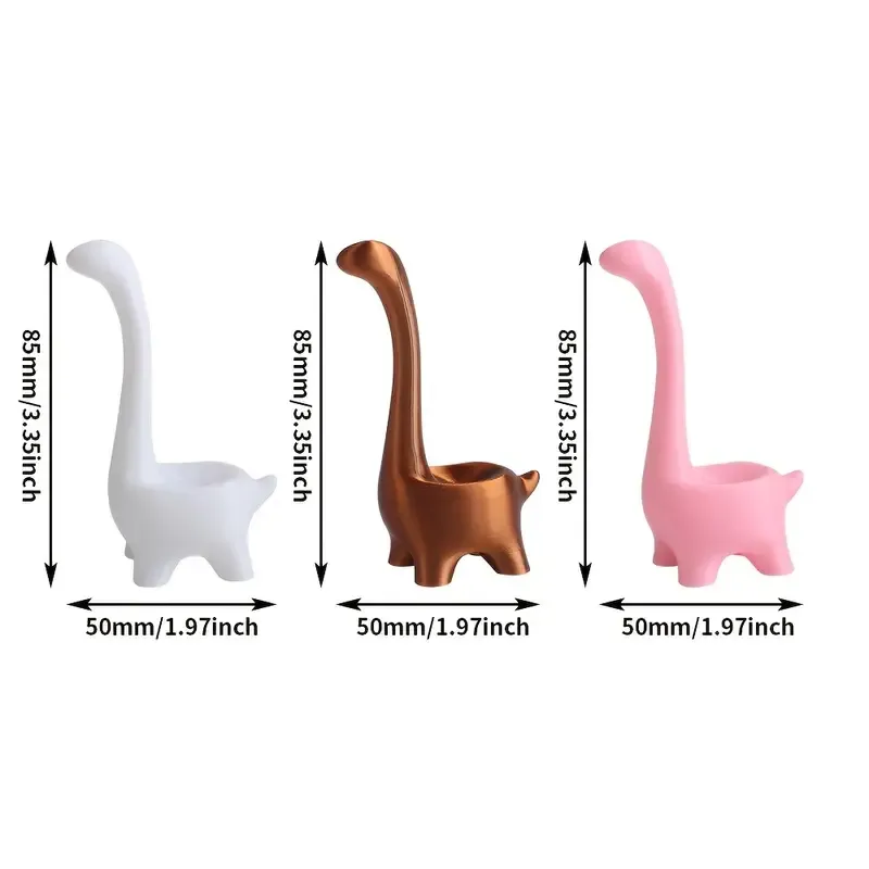 Dinosaur Ring Holder, for Earrings, Rings, Jewelry, Desktop Decoration, Wedding Engagement Ring Stand, Cute Preppy Room Decoration, Cute Women'S Gift, Suitable for Valentine'S Day, Romantic Night, Birthday, Anniversary, Jewelry Towers
