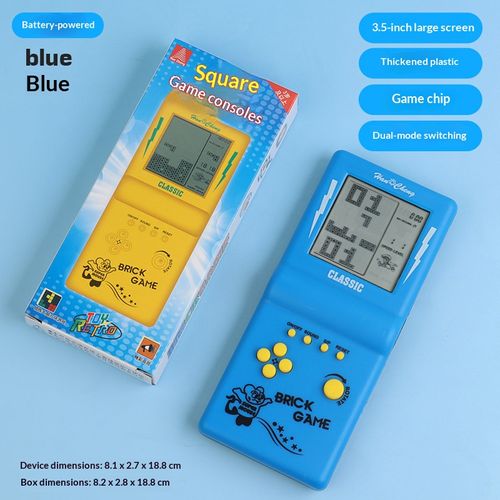 Rechargeable handheld game console with 49 puzzle games