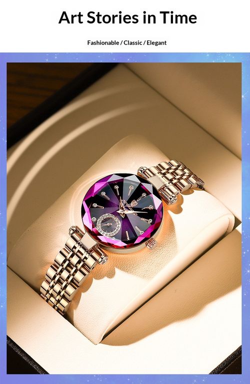 High-value women's diamond-encrusted waterproof watch