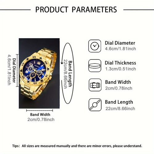 Business casual men's watch four-piece set