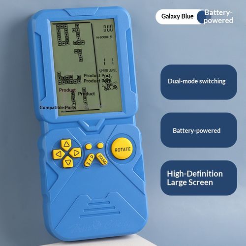 Rechargeable handheld game console with 49 puzzle games