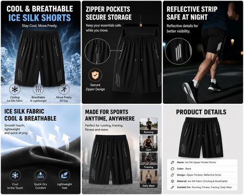 Quick-drying ice-cool shorts