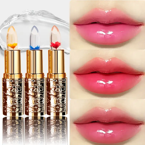 3pcs Petal Jelly Color Changing Lipstick Buy one, get three for free