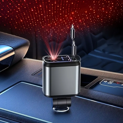 Four-in-One Starry Sky Roof Car Charger Cash on Delivery