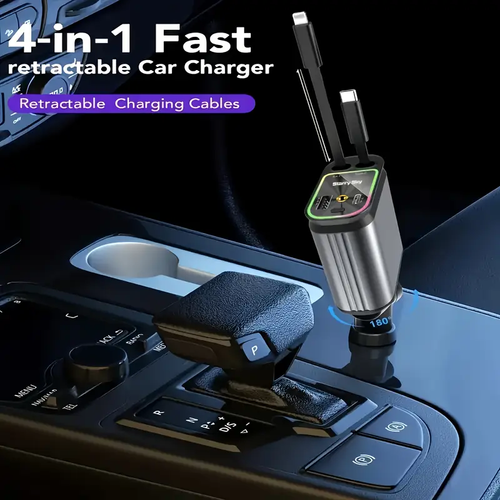 Four-in-One Starry Sky Roof Car Charger Cash on Delivery