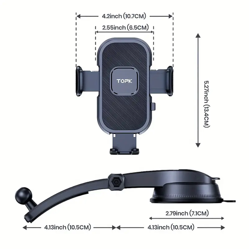 Car Phone Holder Mount 2in 1 cash on delivery