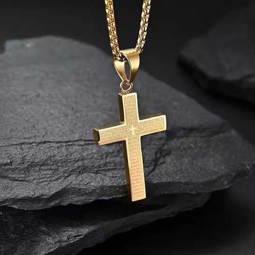 Golden Cross Bible Necklace Cash on Delivery