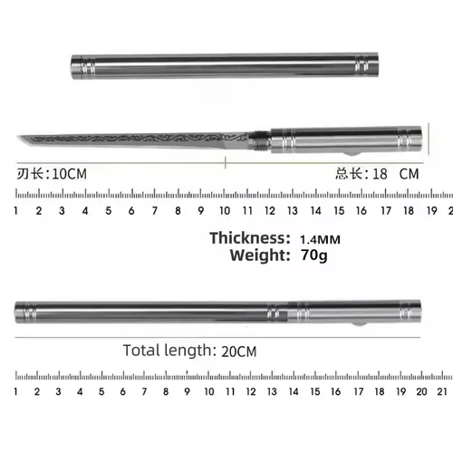 Portable professional chef's knife made of high carbon steel for cutting and cooking