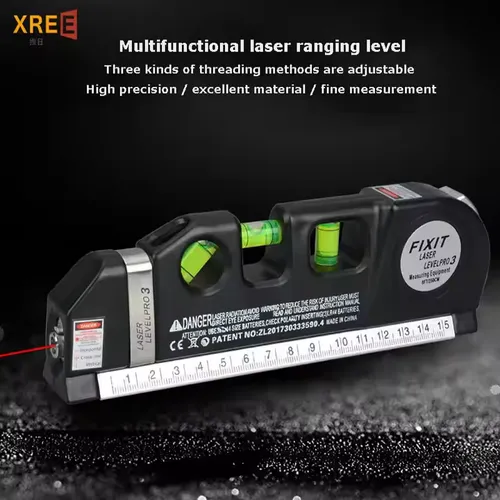 Multifunctional 4-in-1 infrared laser level 2.5m tape measure electronic laser level