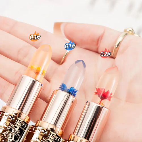 3pcs Petal Jelly Color Changing Lipstick Buy one, get three for free