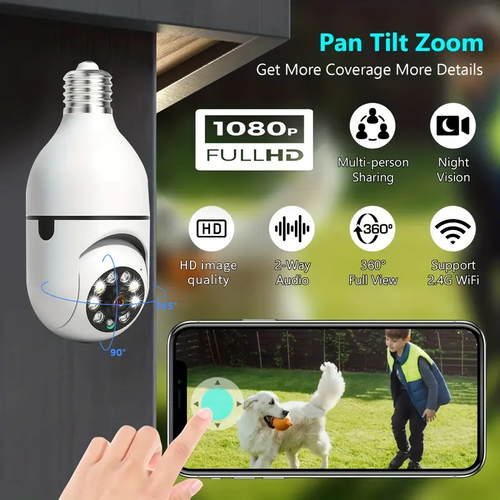 Wireless WiFi Light Bulb Camera cash on delivery